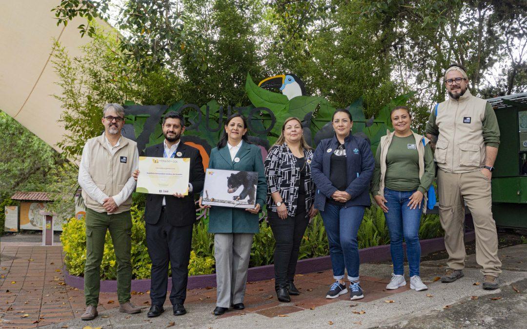 El Zoológico de Quito y la PUCE son aliados por el bienestar animal y la formación académica